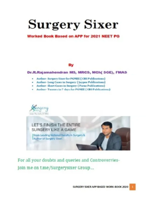 Surgery sixer app based worked book