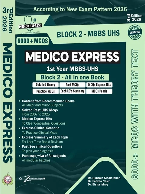 MEDICO EXPRESS 1st Year MBBS-UHS Block 2 – All In One Book