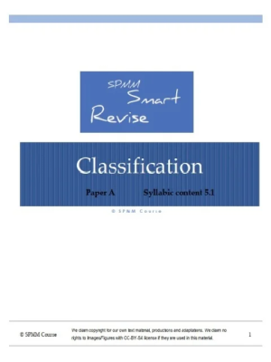 Spmm smart revise basic Classification Paper A